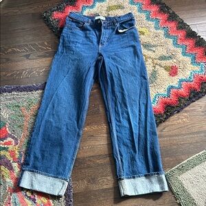 Abercrombie and Fitch the ‘90s relaxed jean, high rise, 8 long